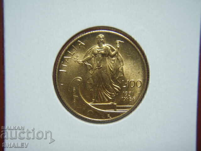 Livrarea 100 Lire 1931 IX Italia (100 liri Italiya) - Unc (zlato)