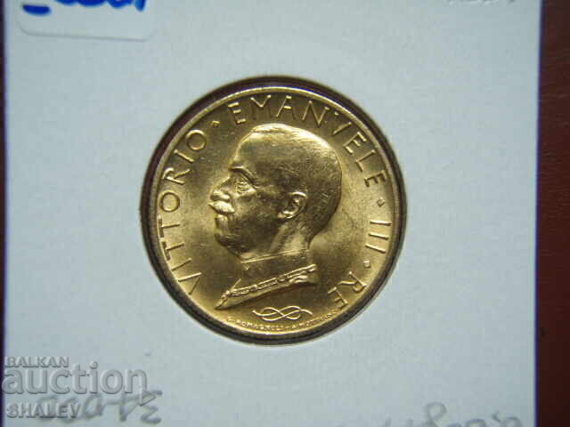 100 Lire 1931 IX Italia (100 liri Italiya) - Unc (zlato) - 5