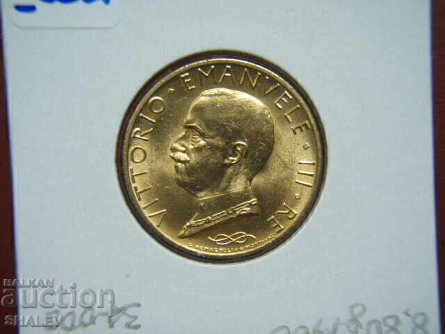 100 Lire 1931 IX Italia (100 liri Italiya) - Unc (zlato) - 6