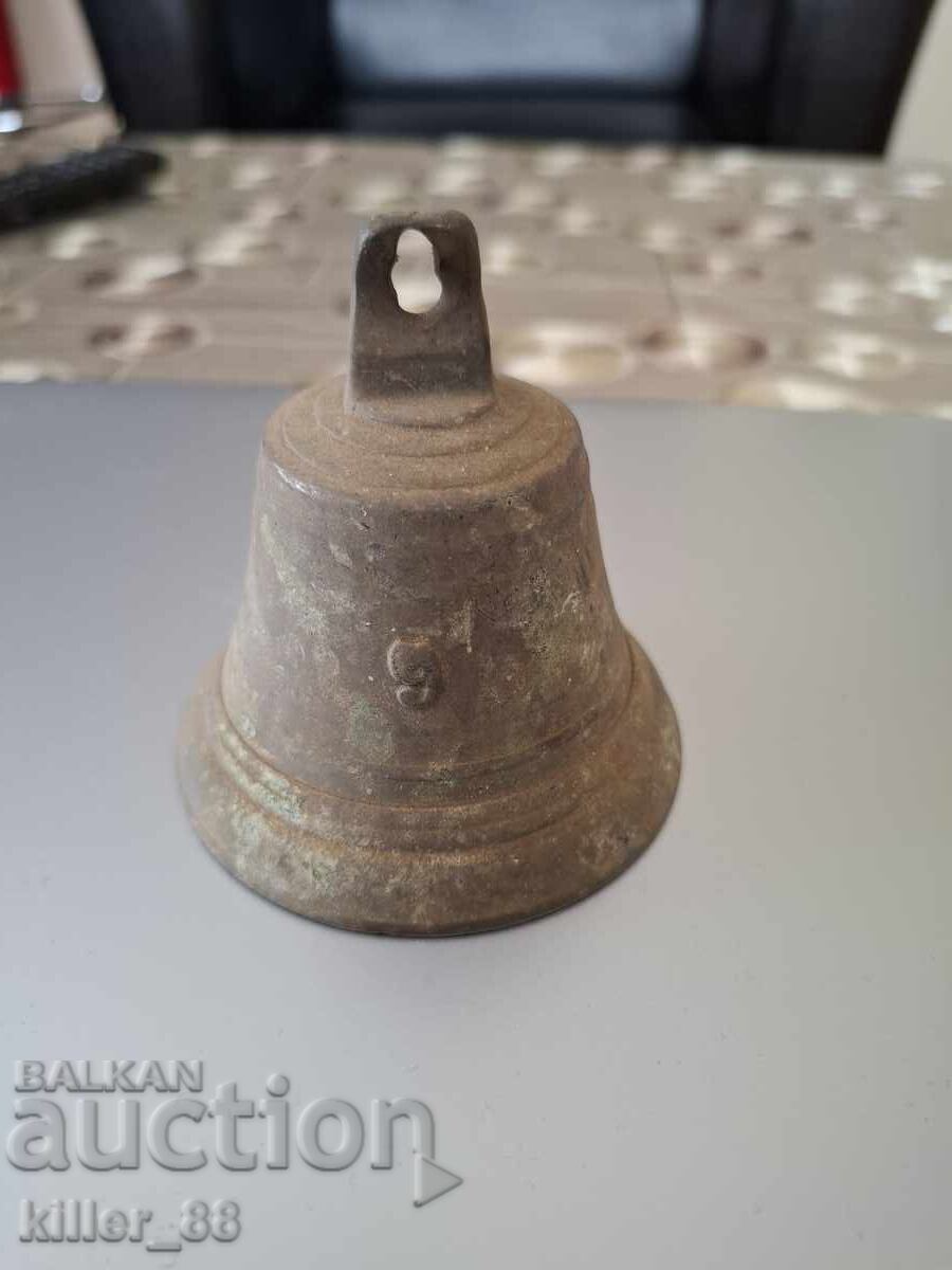Old bronze bell number 9