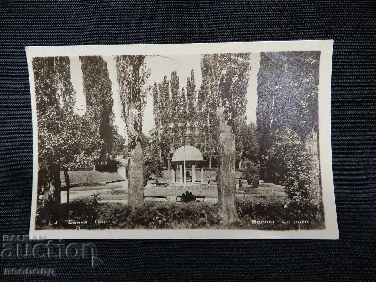 OLD RETRO POSTCARD PC BANKYA PARK
