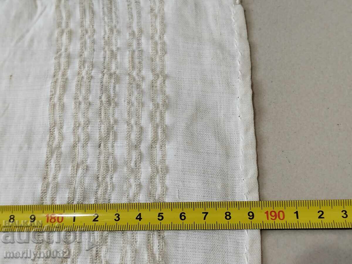 Cearșaf țesut manual vechi cu model de pește - 5