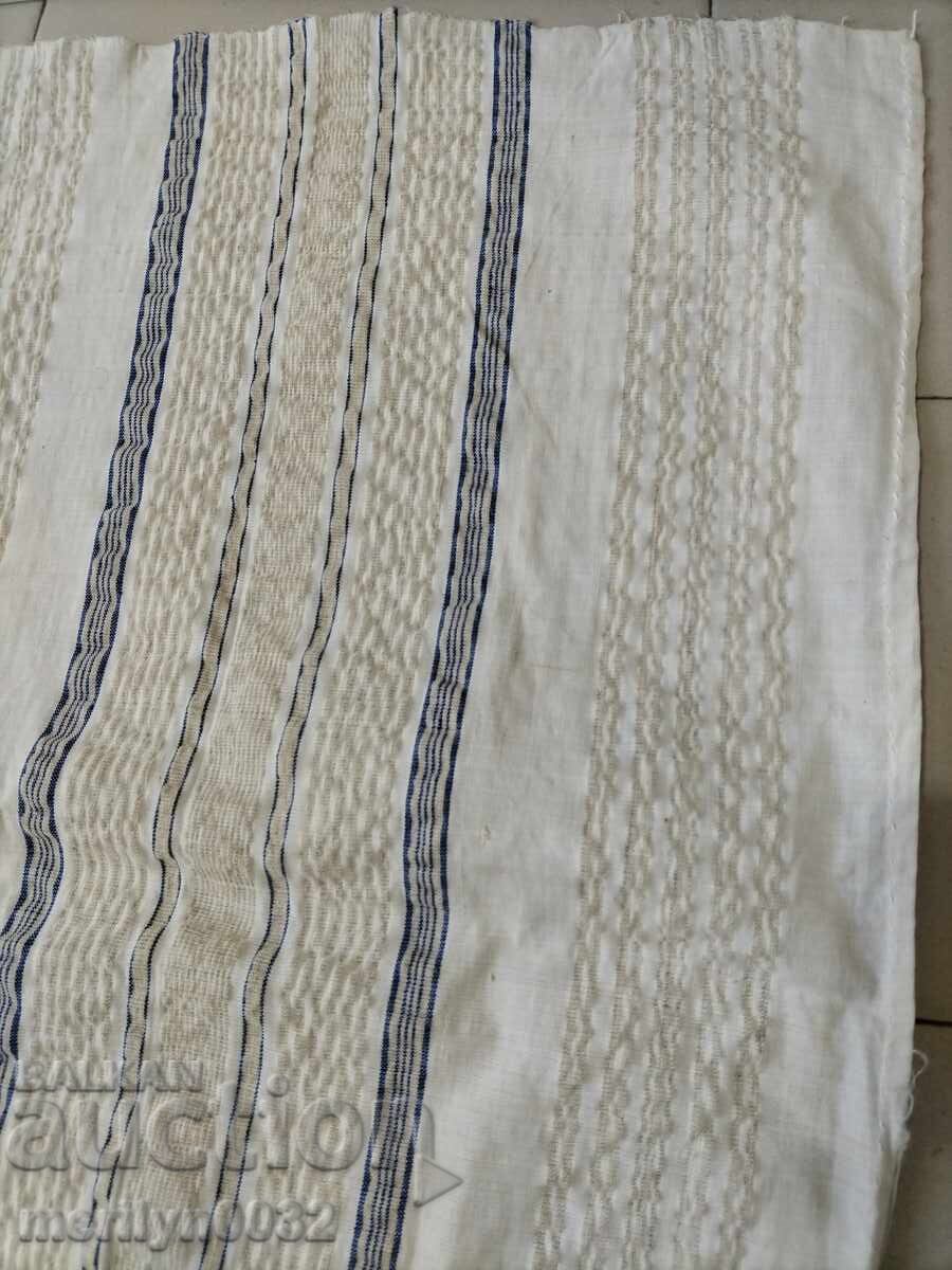 Cearșaf țesut manual vechi cu model de pește - 7