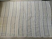 Cearșaf țesut manual vechi cu model de pește