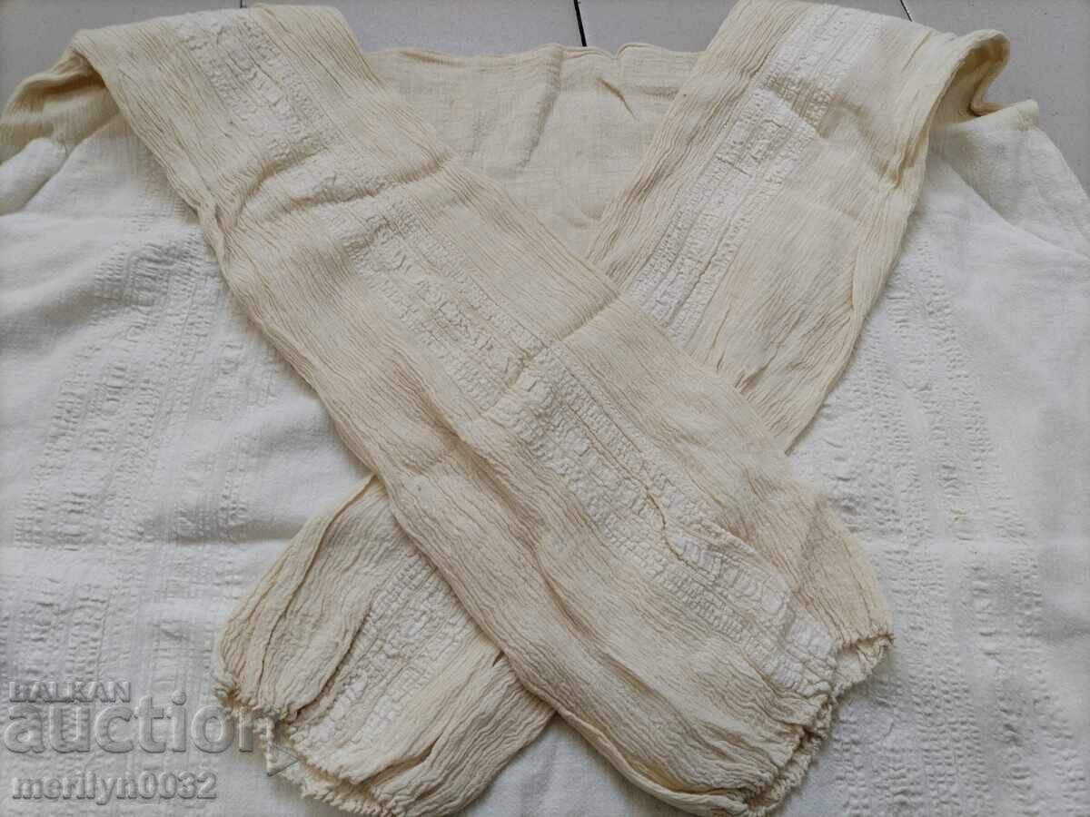 Παράδοση Παλιό γυναικείο πουκάμισο από μεταξωτό κανάρι ΑΧΡΗΣΙΜΟ προίκα