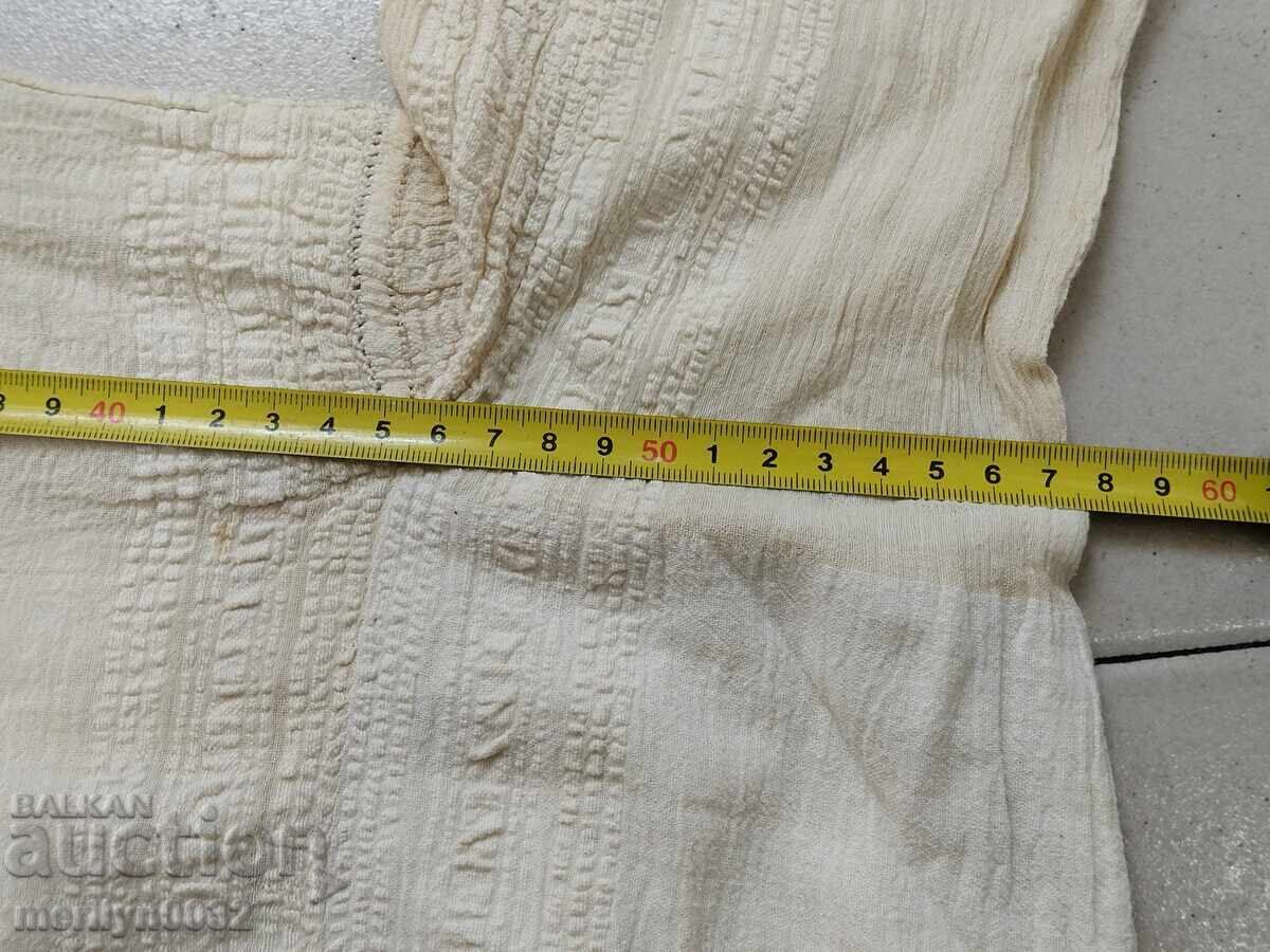 Παλιό γυναικείο πουκάμισο από μεταξωτό κανάρι ΑΧΡΗΣΙΜΟ προίκα - 6