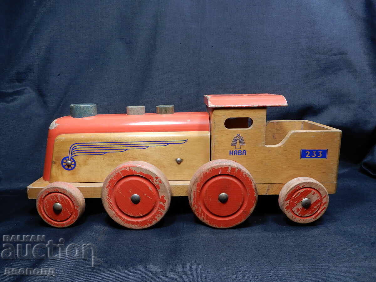 ΠΑΛΙΟ ΡΕΤΡΟ ΞΥΛΙΝΟ ΠΑΙΧΝΙΔΙ ΛΟΚΟΜΟΤΙΒΑ HABA GERMANY με τιμή 50.00 BGN | € 25.56 ΠΑΛΙΟ ΡΕΤΡΟ ΞΥΛΙΝΟ ΠΑΙΧΝΙΔΙ ΛΟΚΟΜΟΤΙΒΑ HABA GERMANY με τιμή 50.00 BGN | € 25.56