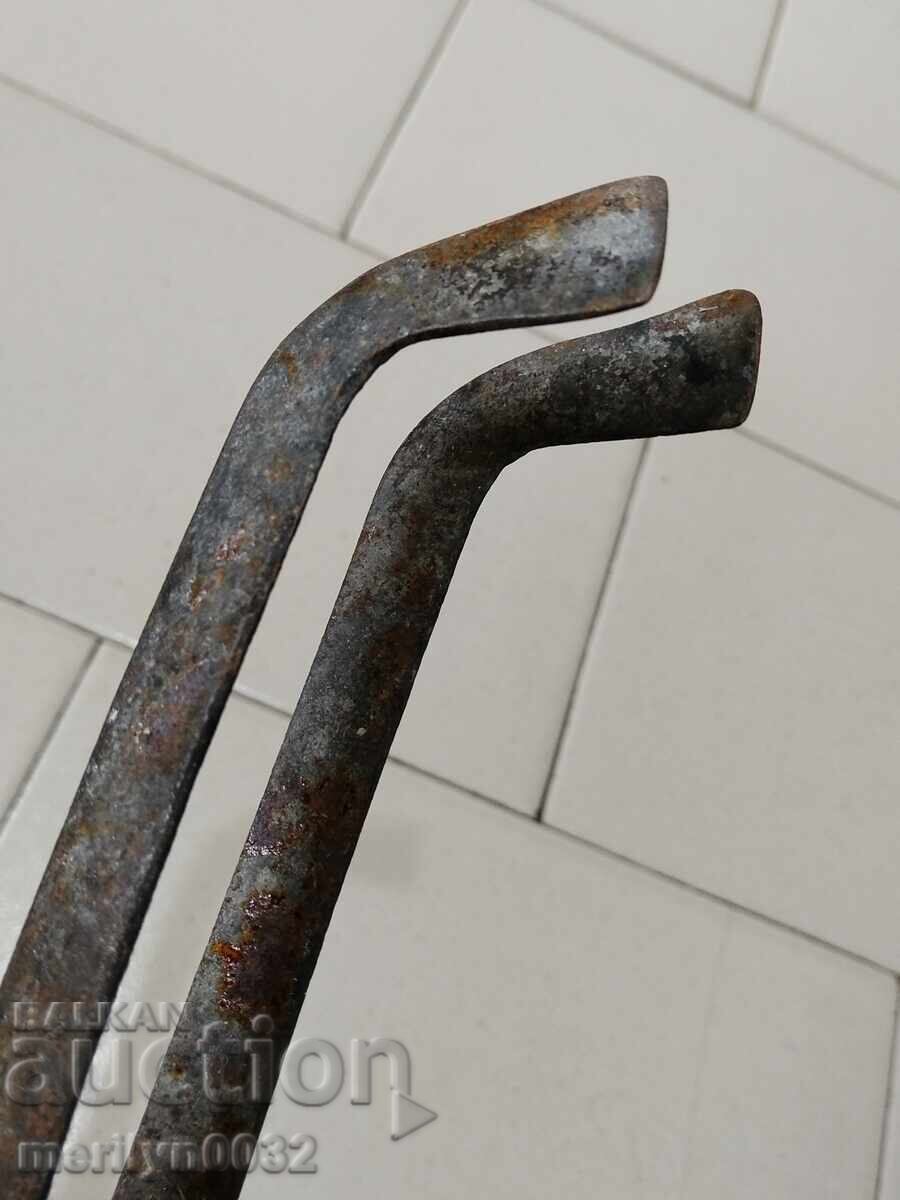 Old tongs, dilaf, wrought iron - 5 Old tongs, dilaf, wrought iron - 5