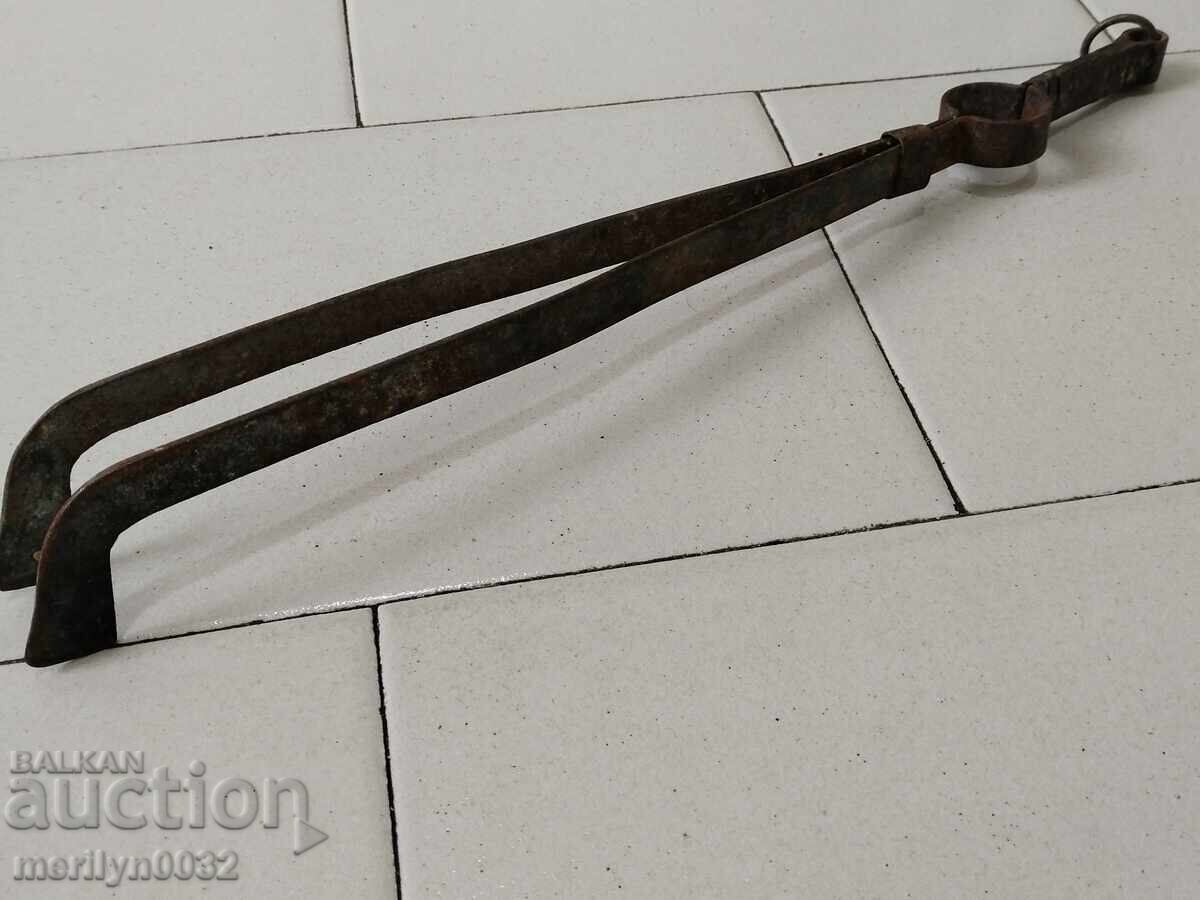 Old tongs, dilaf, wrought iron - 6 Old tongs, dilaf, wrought iron - 6