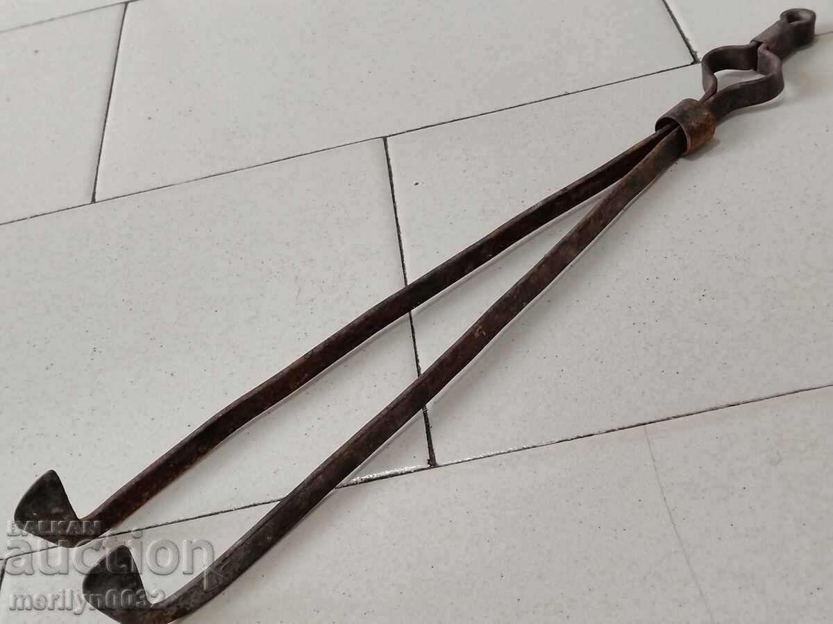 Old tongs, dilaf, wrought iron - 5 Old tongs, dilaf, wrought iron - 5