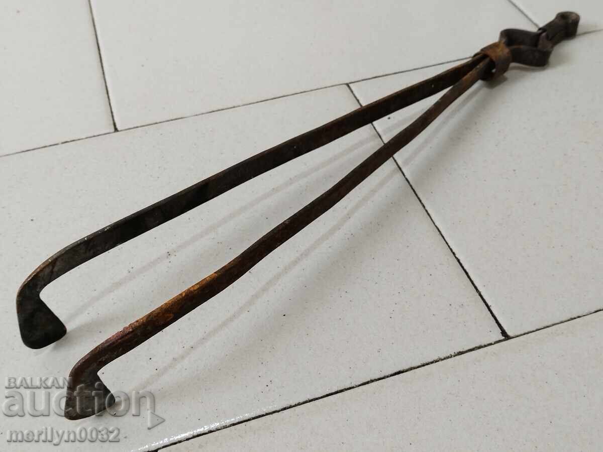 Old tongs, dilaf, wrought iron - 6 Old tongs, dilaf, wrought iron - 6
