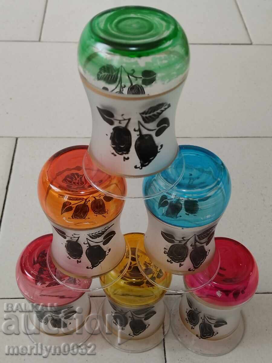 Beautiful set of 6 shot glasses with price 74.00 BGN | € 37.84