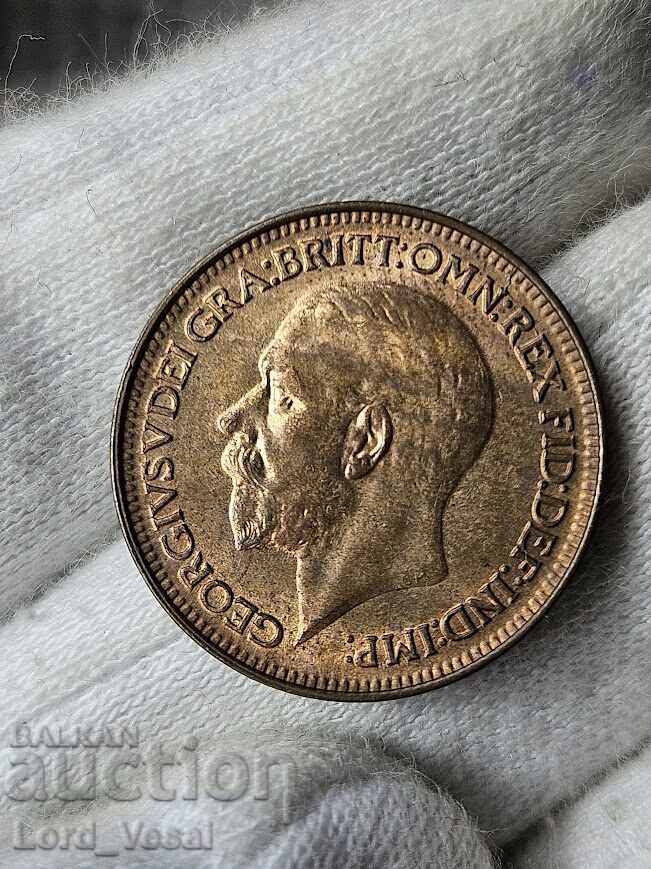 1 φάρθινγκ 1927-G5-4/B Fr. 607 με τιμή 10.00 BGN | € 5.11