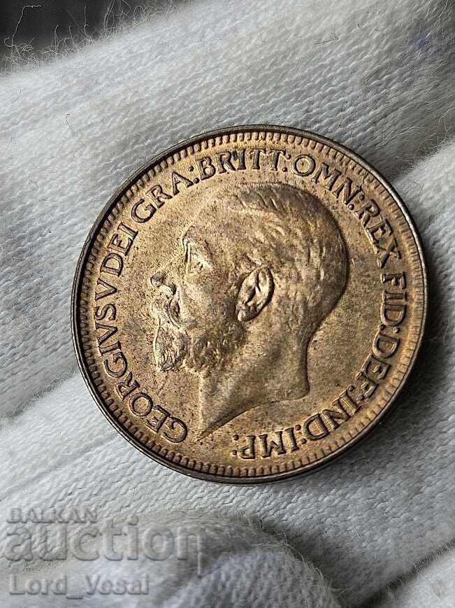 1 φάρθινγκ 1927-G5-4/B Fr. 607 - 6