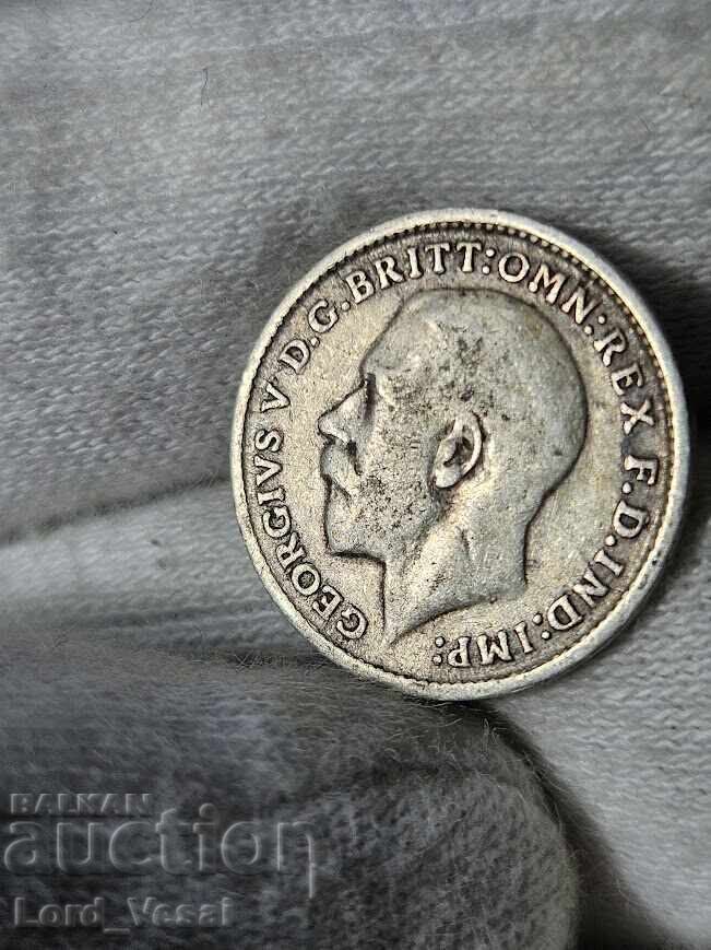 3 Pence 1913 - George V - 7