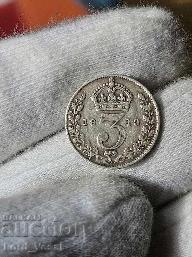 3 Pence 1913 - George V