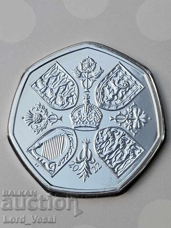 50 Pence 2022 BU - 5 50 Pence 2022 BU - 5