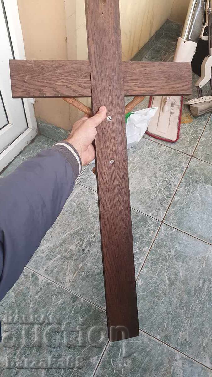 Μεγάλος ξύλινος Σταυρός Εσταυρωμένος - 6