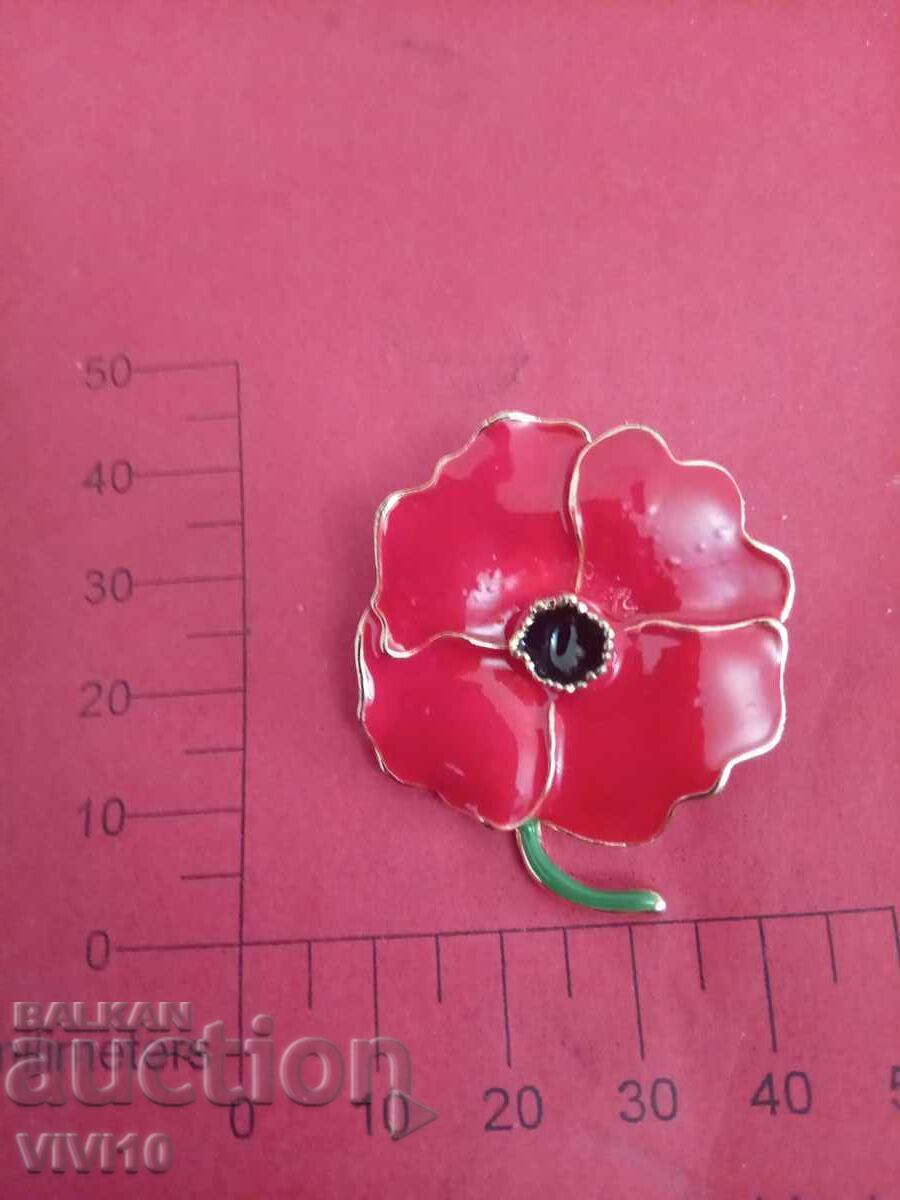 Старинна брошка емаил Старинна брошка емаил