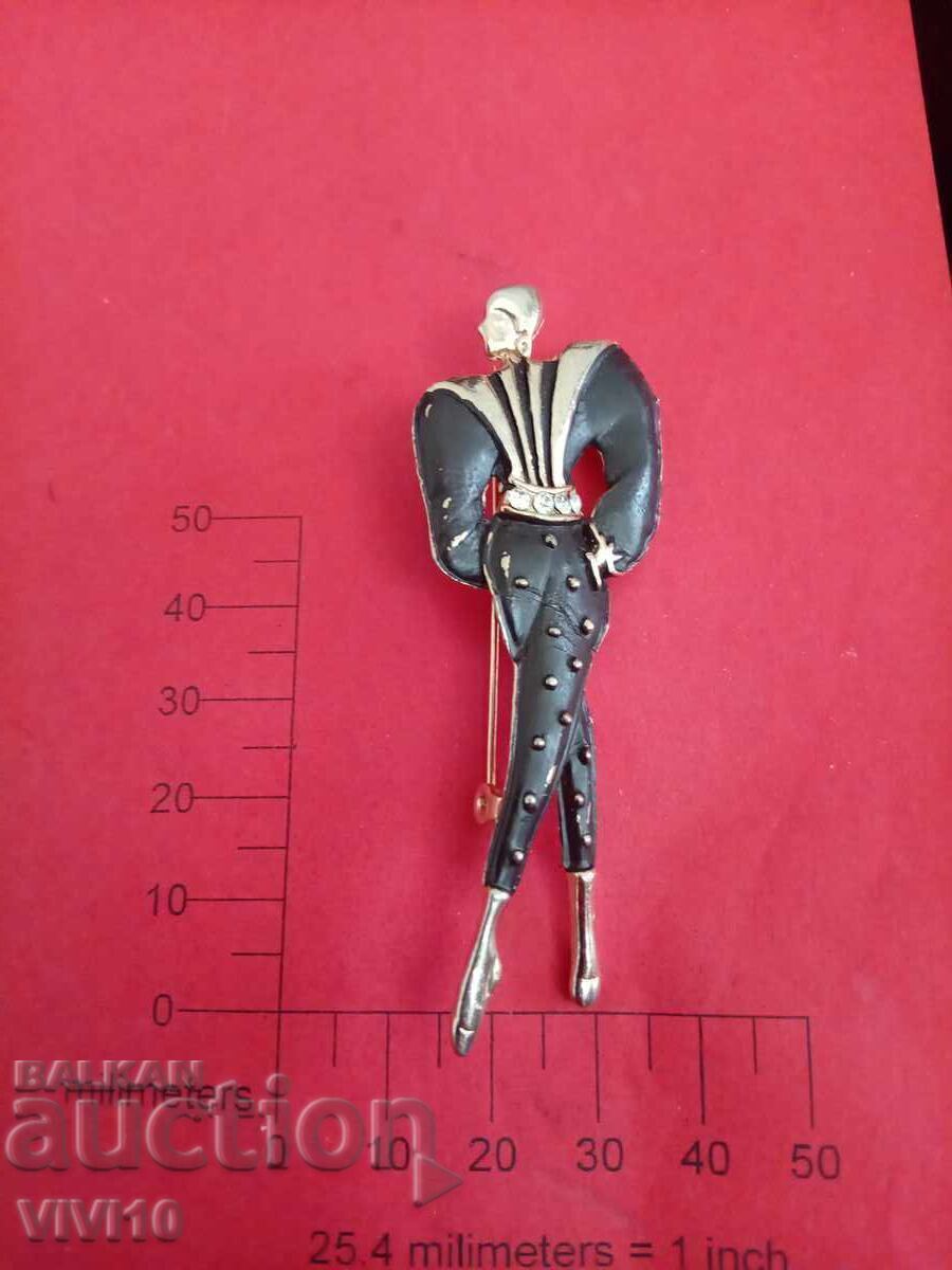 Antique brooch enamel and stones Antique brooch enamel and stones