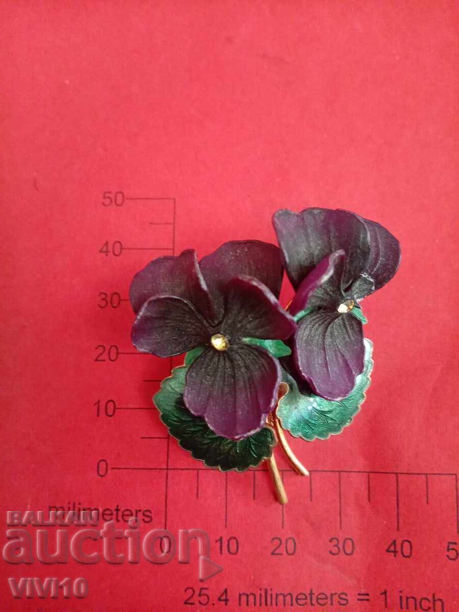 Αντίκα καρφίτσα σμάλτου Αντίκα καρφίτσα σμάλτου