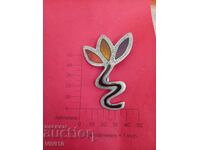 Antique Enamel Brooch