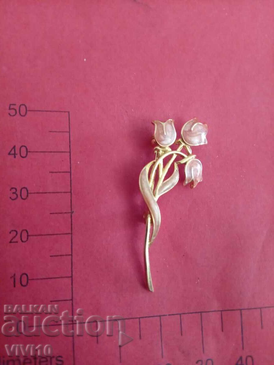 Antique Enamel Brooch