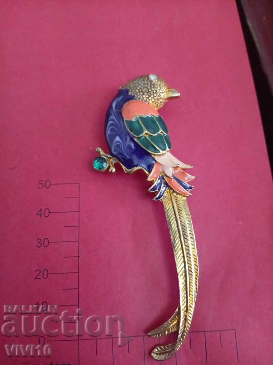Antique Enamel Brooch