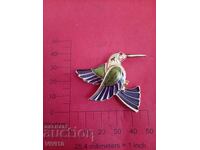 Antique Enamel Brooch