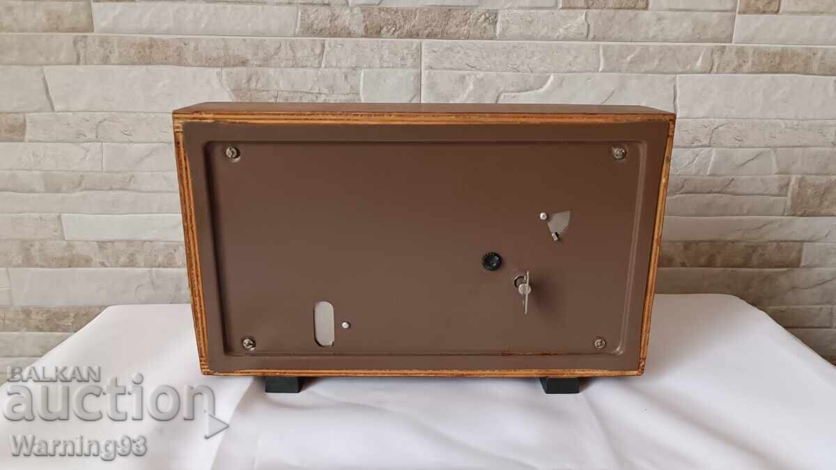 Russian table clock - Mayak with thermometer and hygrometer - 7