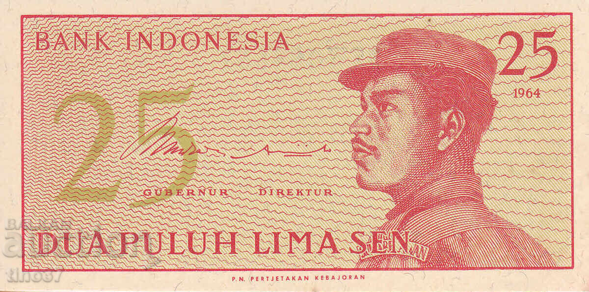 tino37- INDONEZIA - 25 SEP - 1964 - UNC cu preț 0.80 BGN | € 0.41