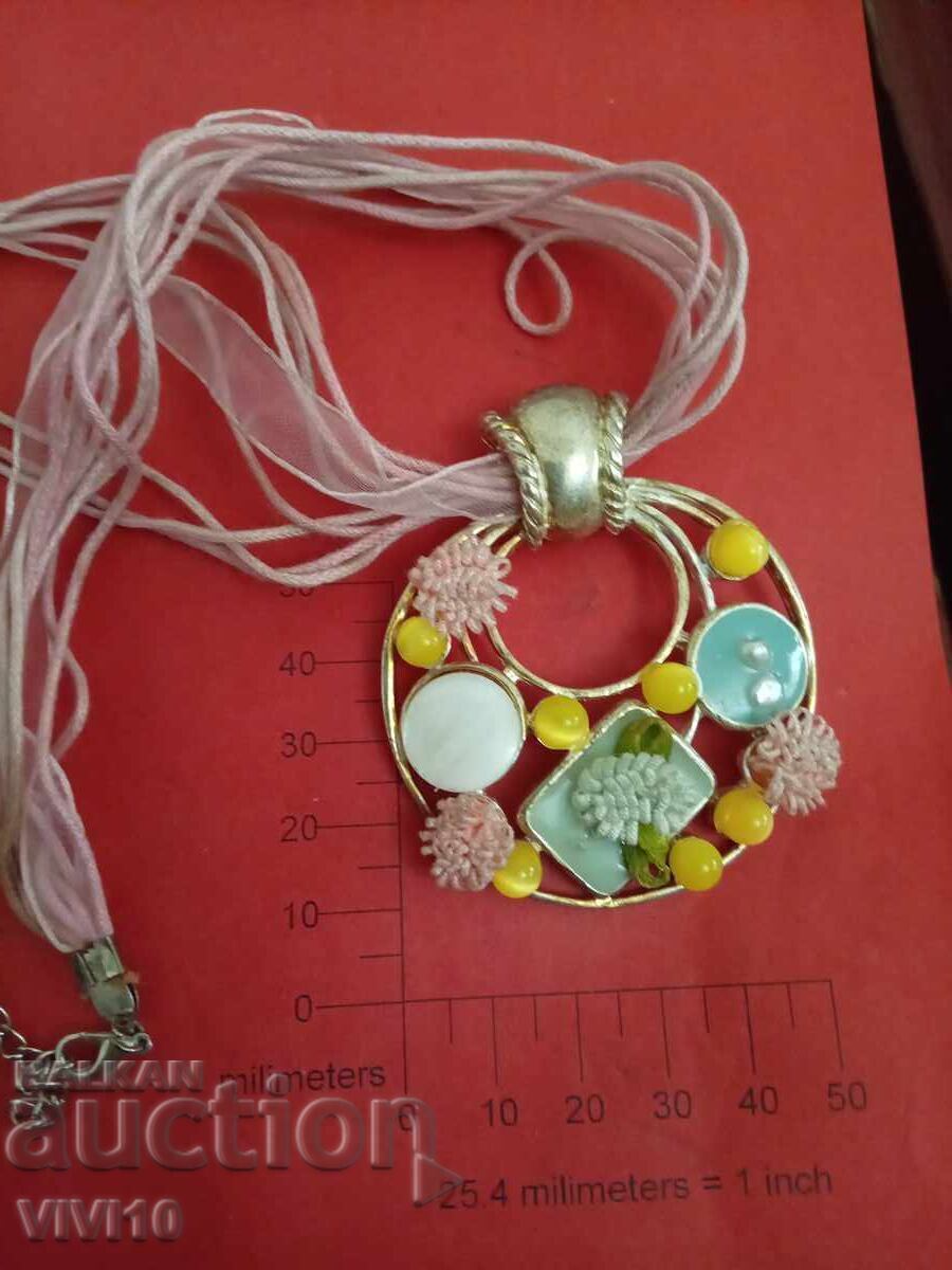 Antique enamel necklace