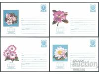 1987 P 2493/502 - Flowers, set of 10 pcs.