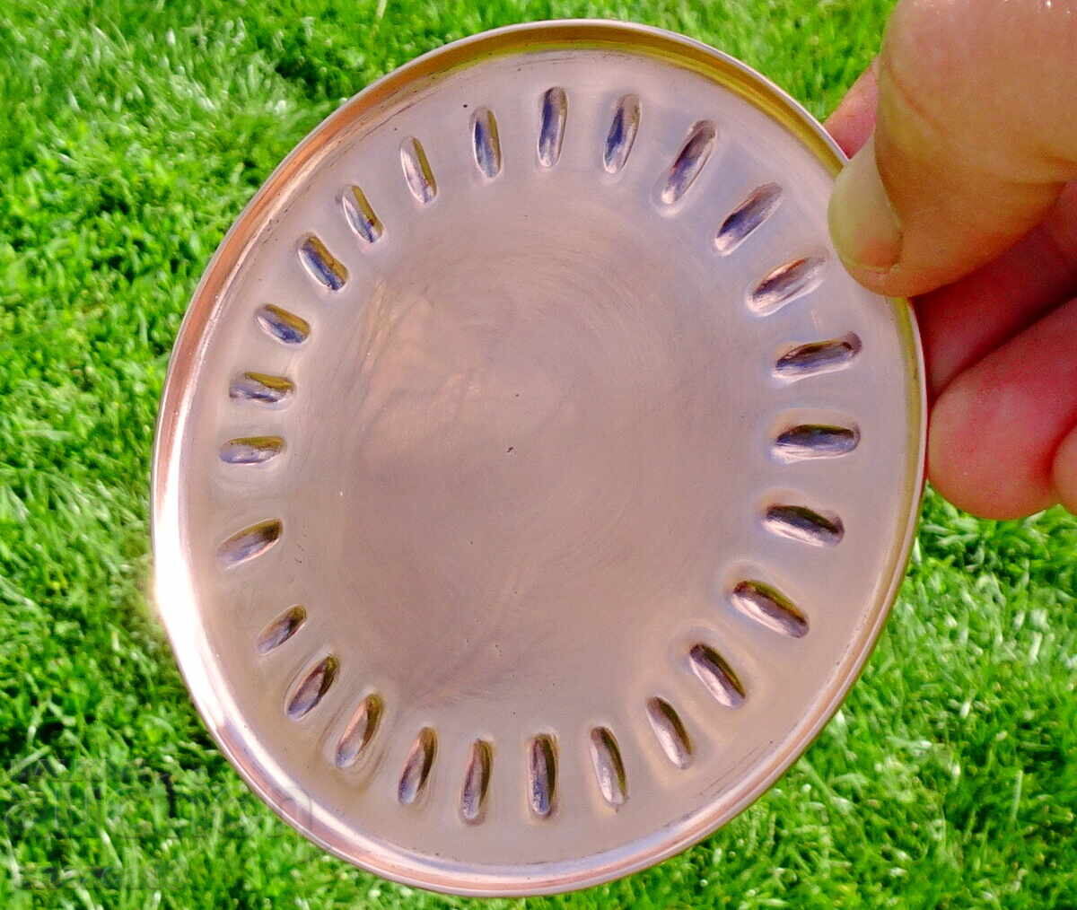 Set of 6 copper plates, pure red copper with price 30.00 BGN | € 15.34