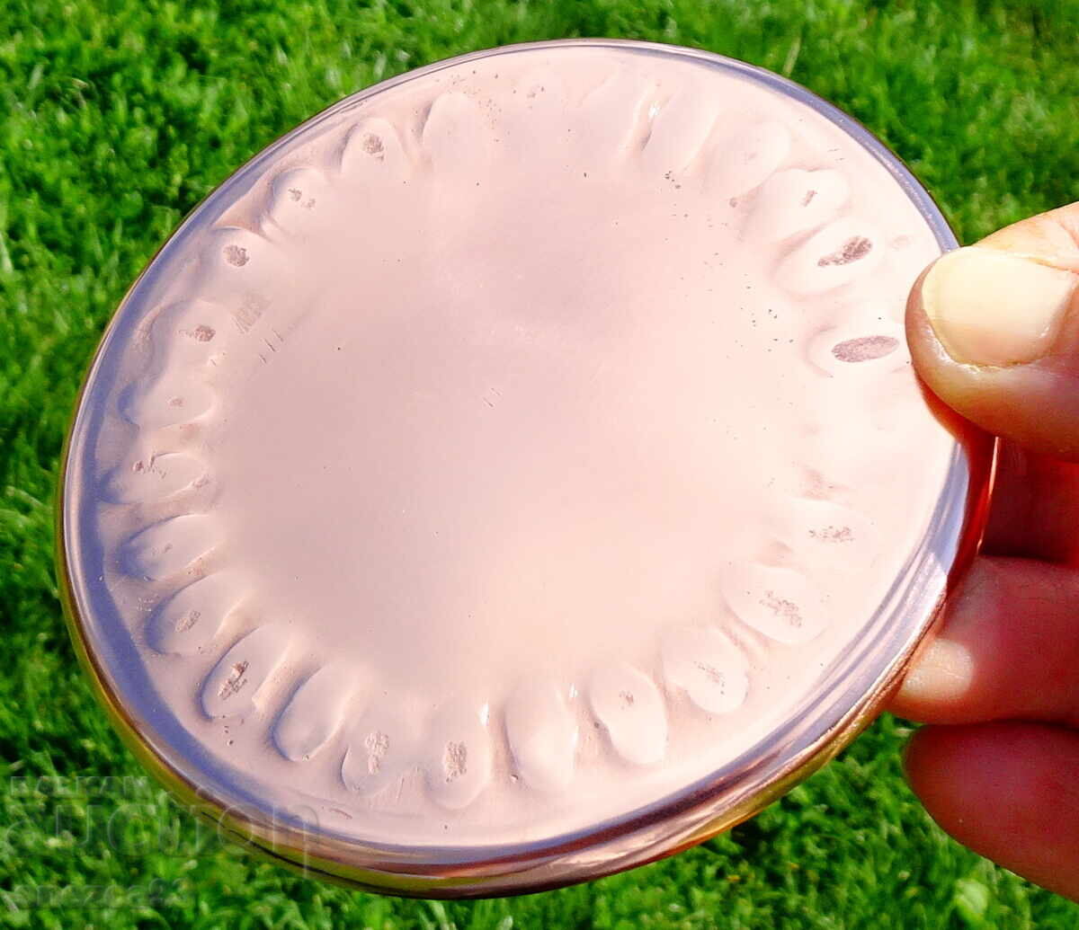 Set of 6 copper plates, pure red copper - 5