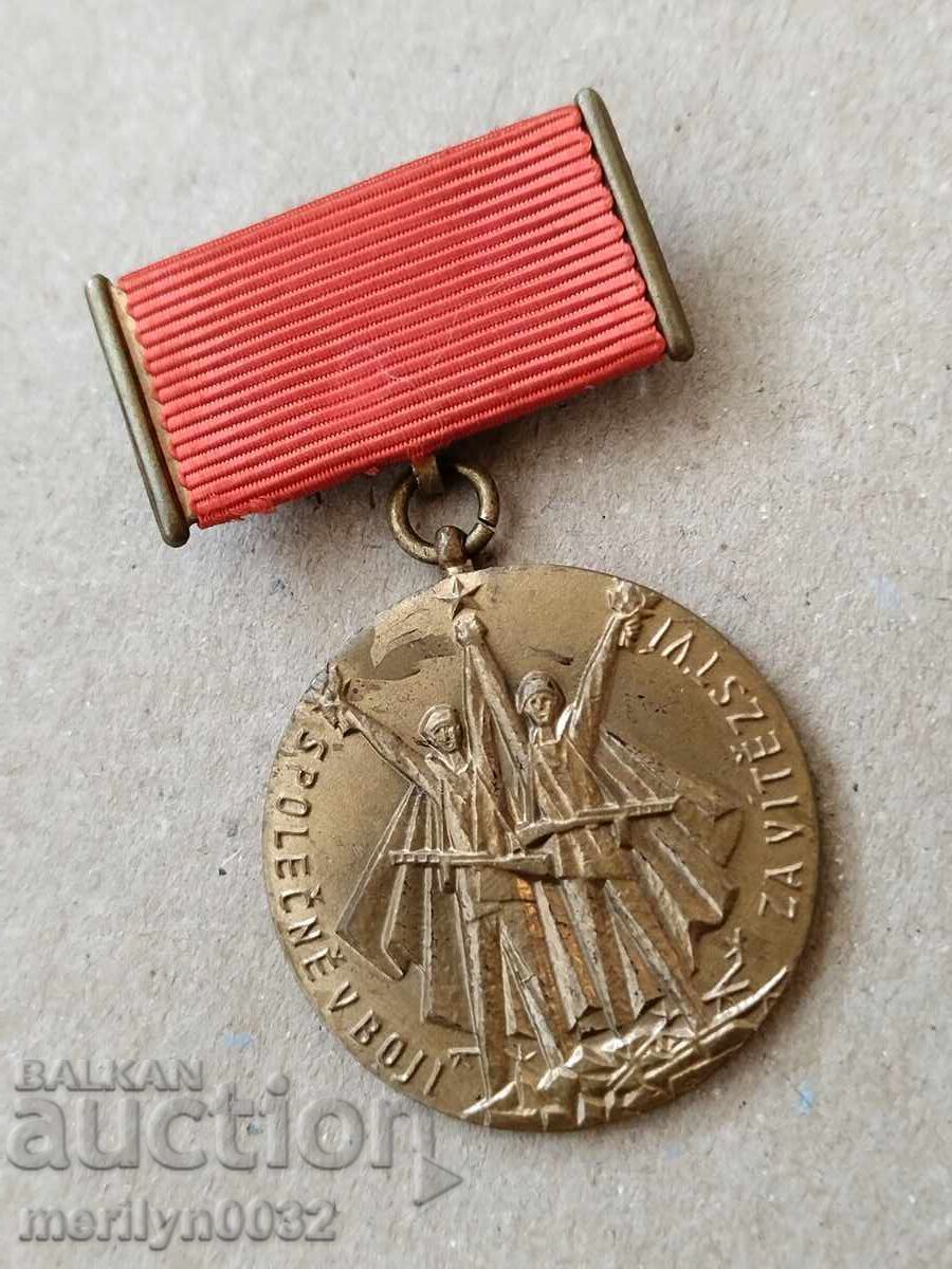 Σήμα στήθους τσεχικού αντιφασιστικού μεταλλίου - 5