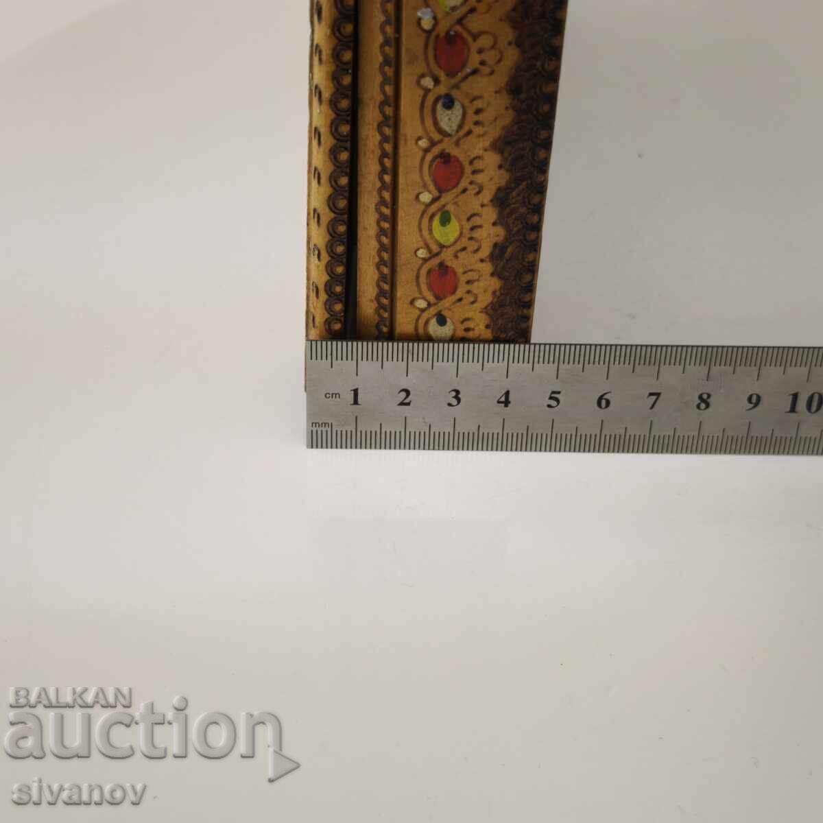 Παλιό ξύλινο κουτί τσιγάρων #5895 - 7