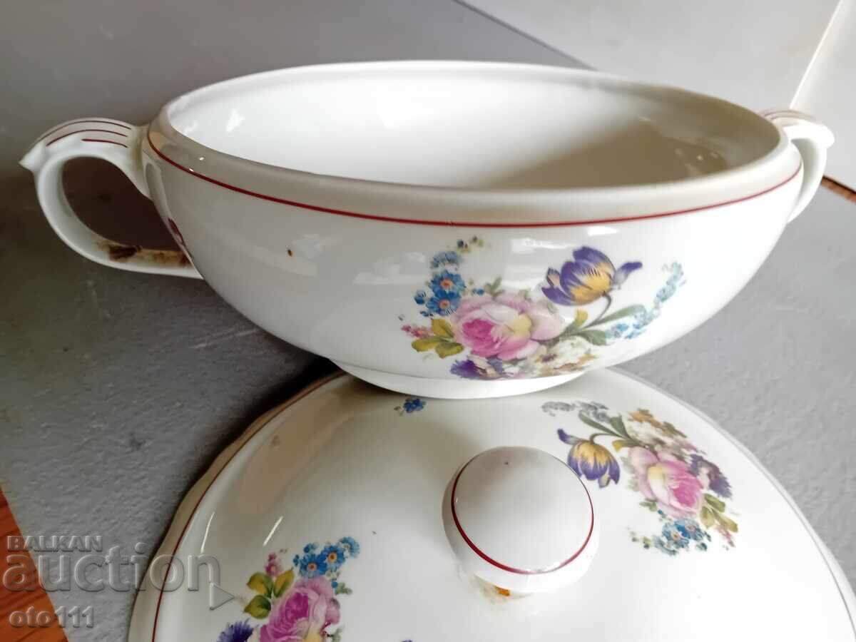 STAR PORCELAIN SOUP TUREEN - 6