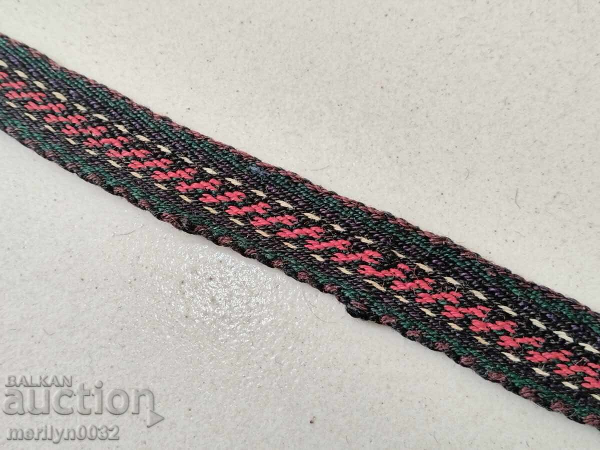 Δημοπρασία Παλαιό χειροποίητο υφαντό ζωνάκι 2.50 μέτρα ζώνη παραδοσιακή φορεσιά