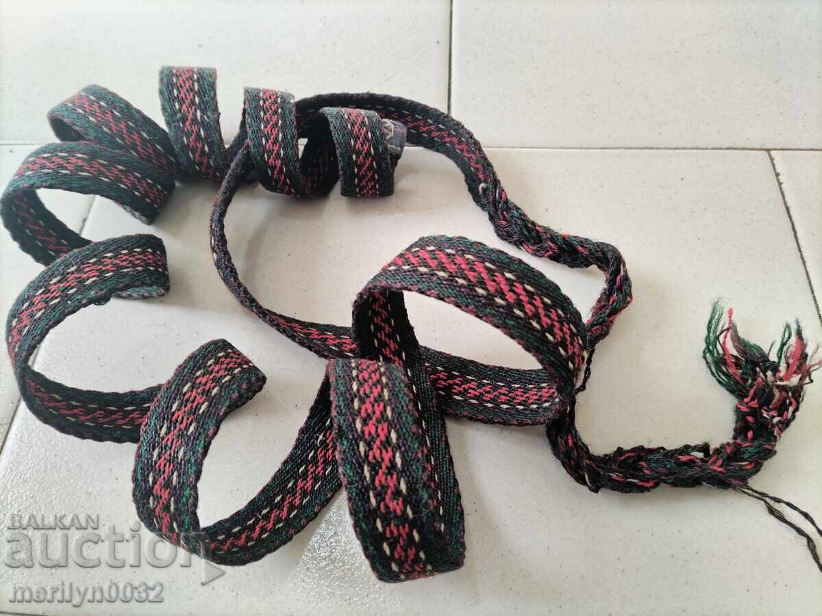 Доставка на Старо ръчно тъкано коланче 2.50 метра пояс колан носия Доставка на Старо ръчно тъкано коланче 2.50 метра пояс колан носия