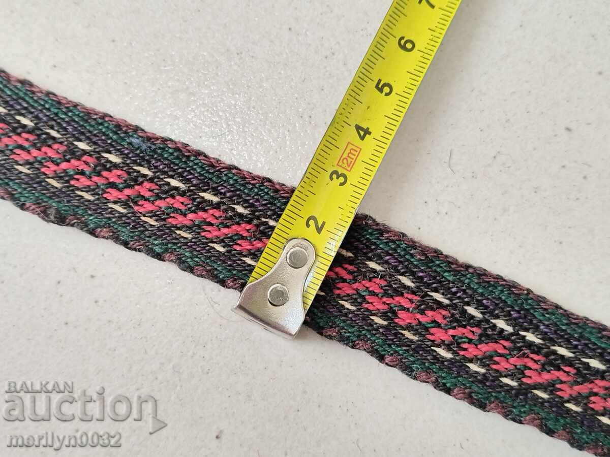 Старо ръчно тъкано коланче 2.50 метра пояс колан носия - 5 Старо ръчно тъкано коланче 2.50 метра пояс колан носия - 5