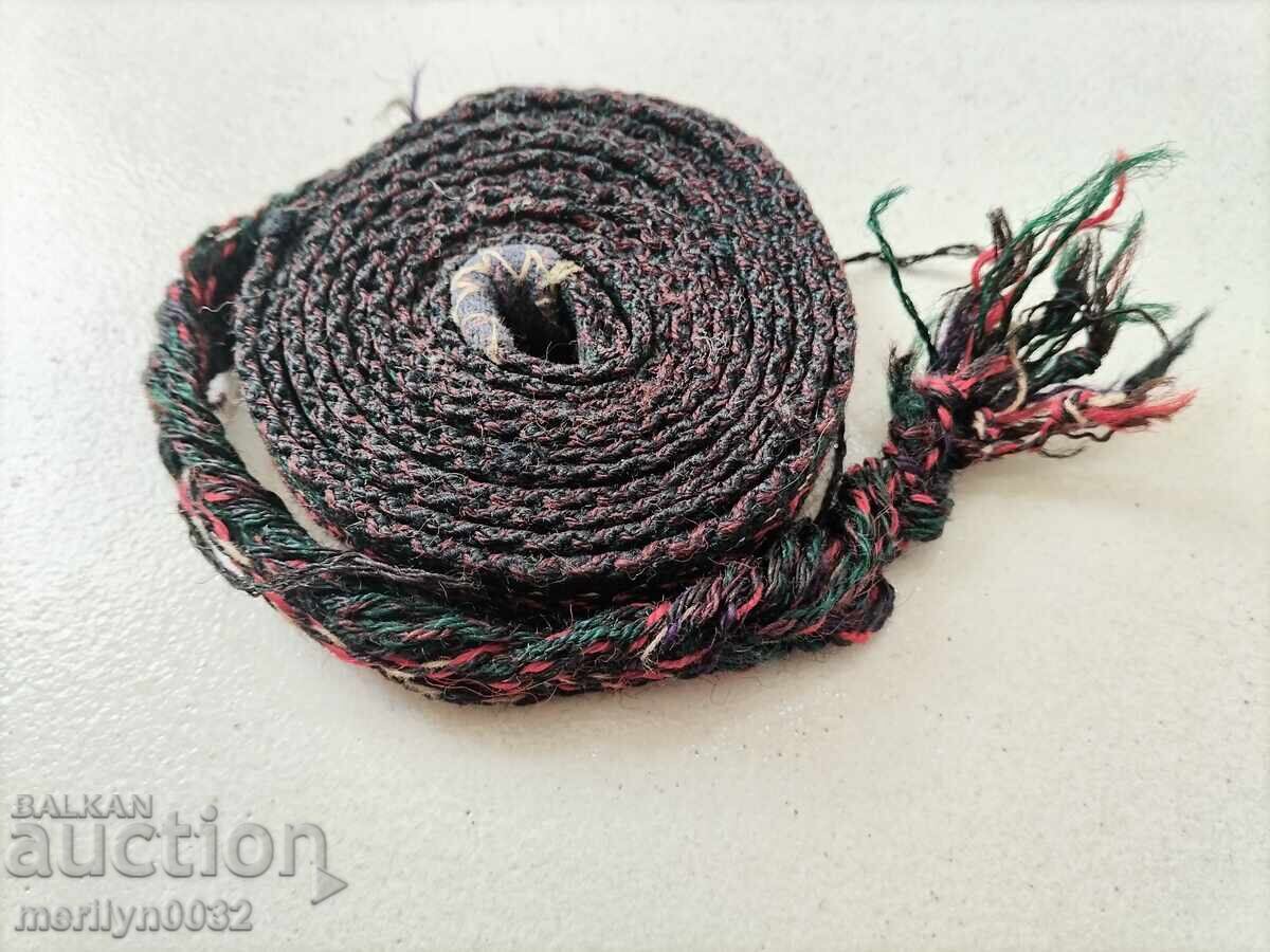 Παλαιό χειροποίητο υφαντό ζωνάκι 2.50 μέτρα ζώνη παραδοσιακή φορεσιά - 7