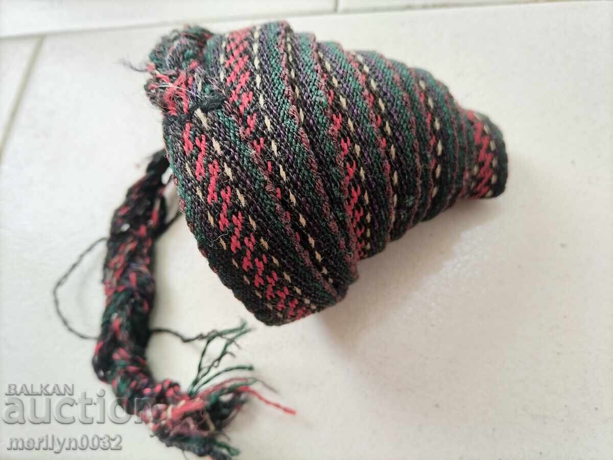 Старо ръчно тъкано коланче 2.50 метра пояс колан носия Старо ръчно тъкано коланче 2.50 метра пояс колан носия