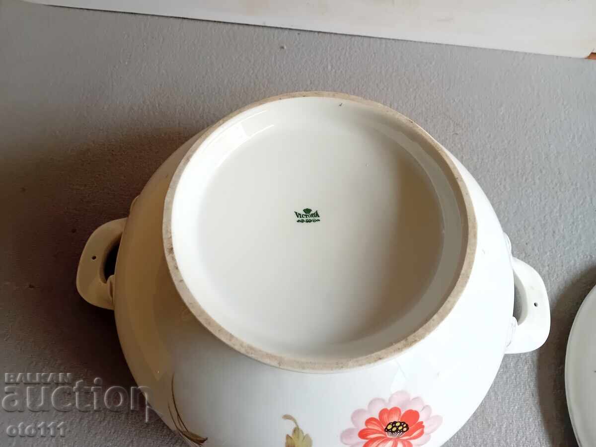 STAR PORCELAIN SOUP TUREEN - 6