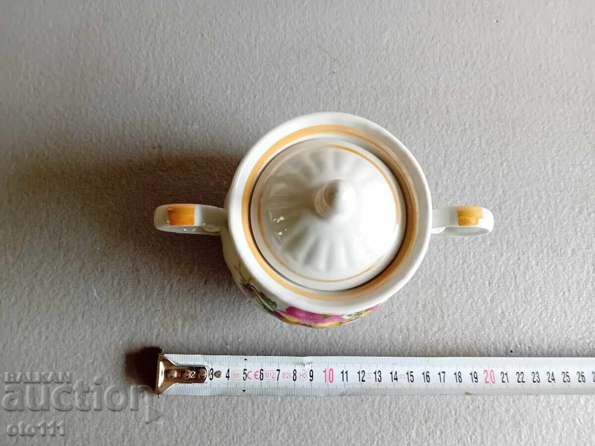 OLD PORCELAIN SUGAR BOWL with price 20.00 BGN | € 10.23
