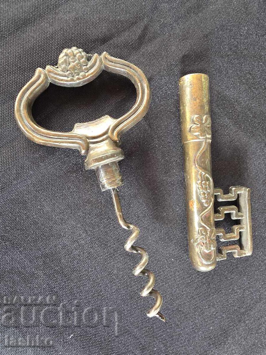 Auction  Old corkscrew for wine