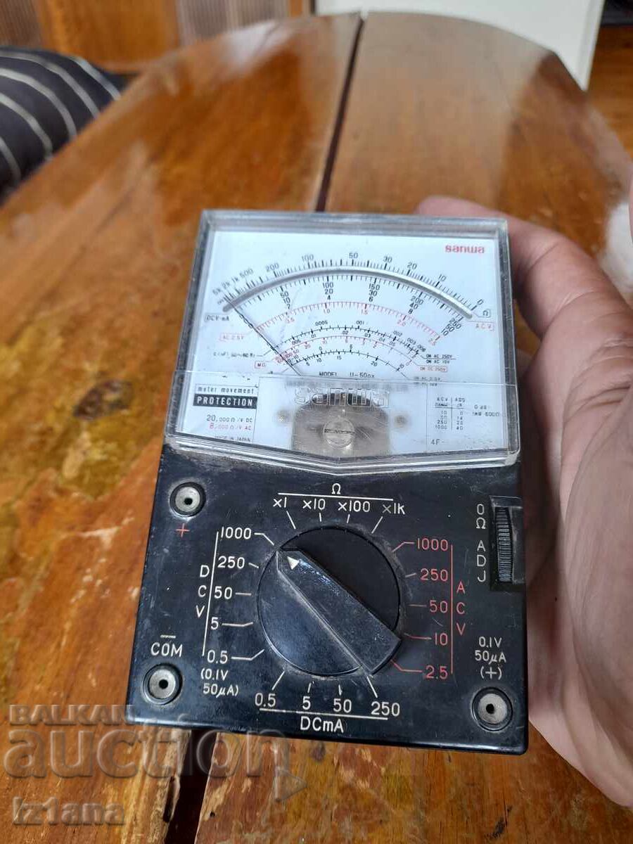 Old Sanwa U-50 Multimeter with price 55.00 BGN | € 28.12