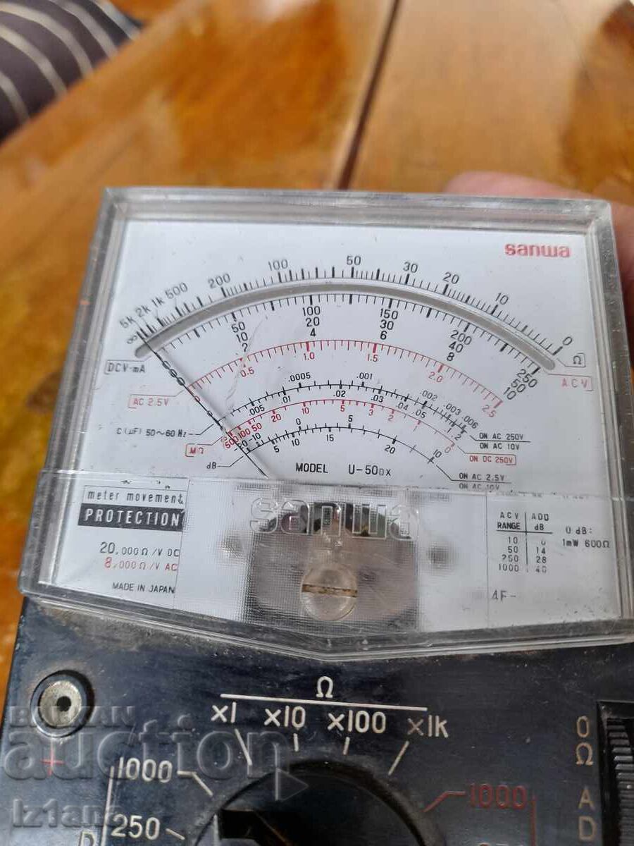 Auction  Old Sanwa U-50 Multimeter