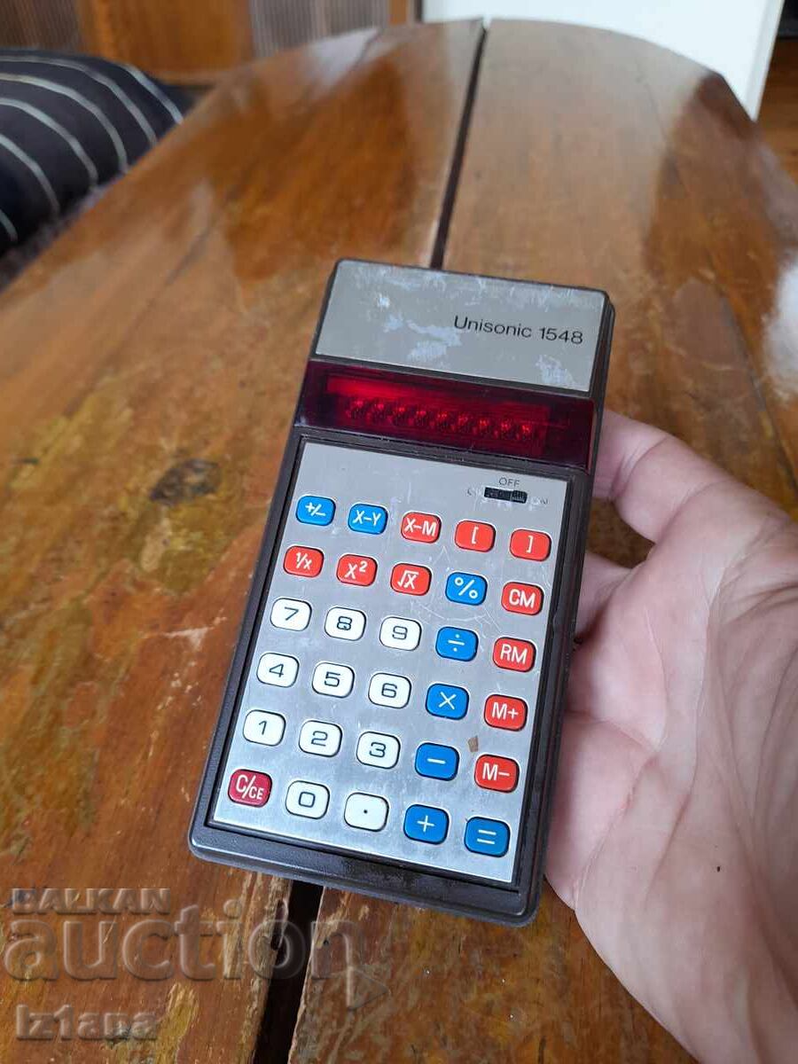 Old Unisonic 1548 calculator with price 22.00 BGN | € 11.25 Old Unisonic 1548 calculator with price 22.00 BGN | € 11.25