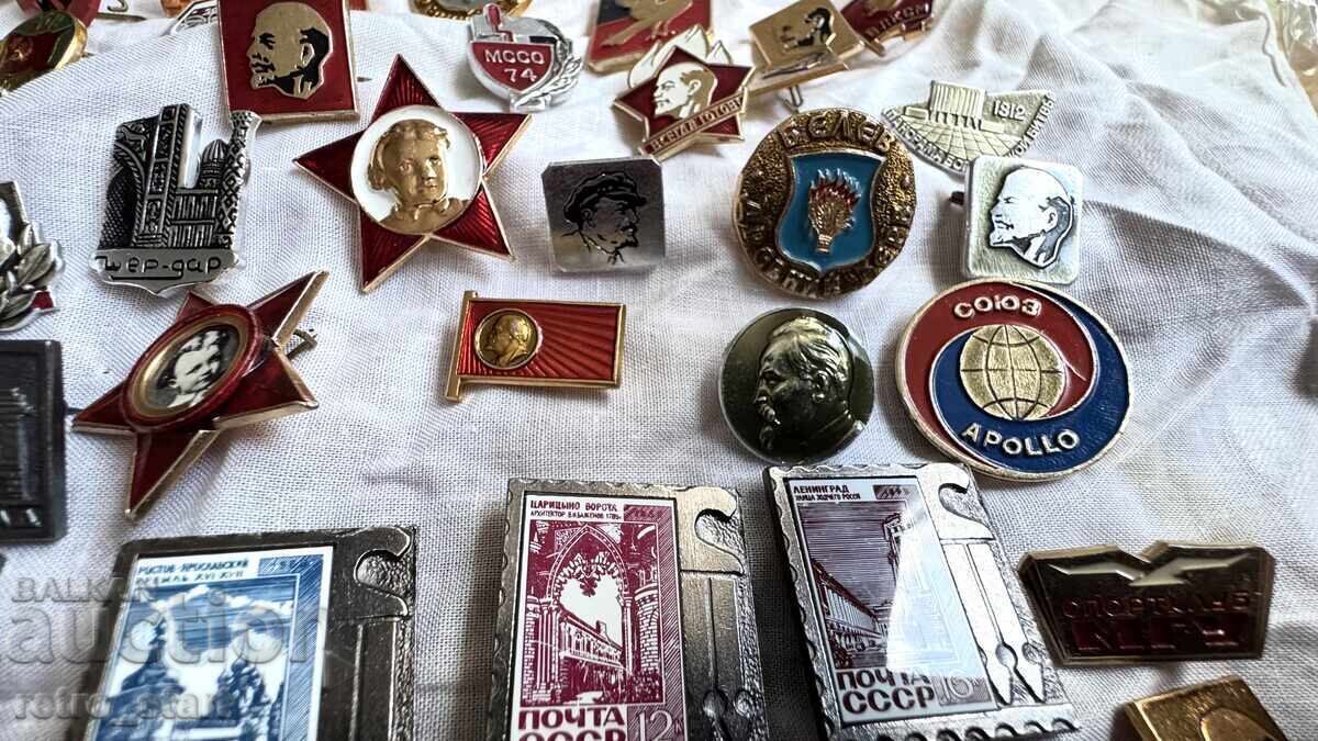 Auction  Russian Badges 70 pieces
